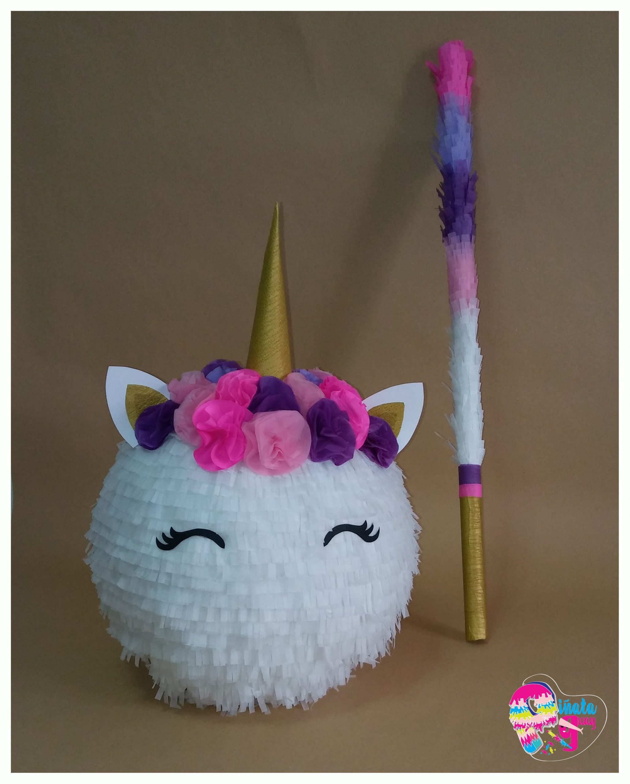 Piñata Unicornio  Piñata de unicornio, Diseños de piñatas, Como hacer  piñatas infantiles